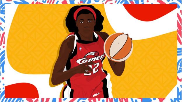 Illustrated image of Sheryl Swoopes