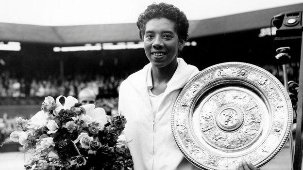 Althea Gibson wins Wimbledon 1957